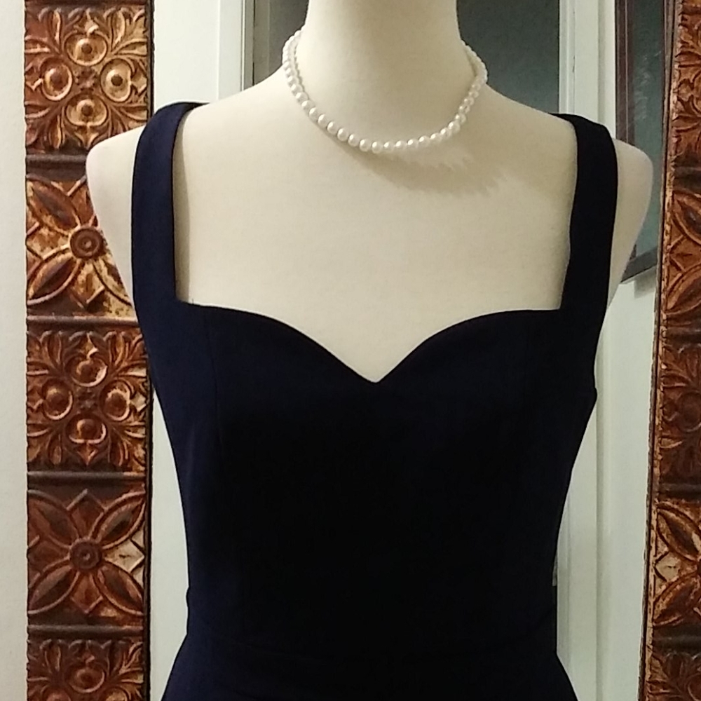 Herlyn navy blue and black dress size small - Picture 2 of 14